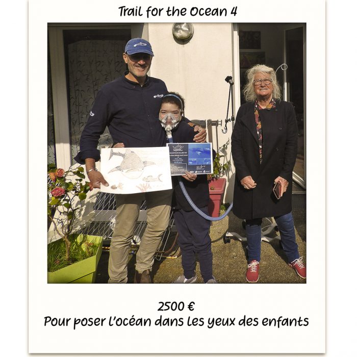 Remise de cheque trail for the ocean