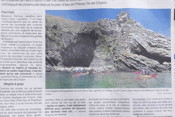 article ouest france depollution 2020 crozon